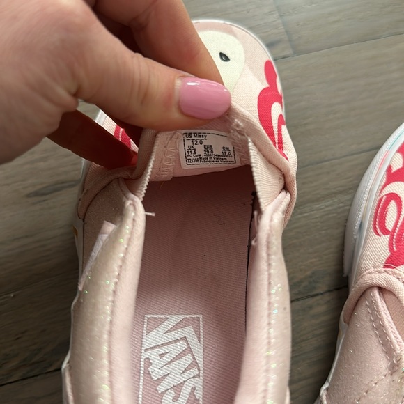 Pink Unicorn Vans Slip Ons Size 12 - Picture 5 of 5
